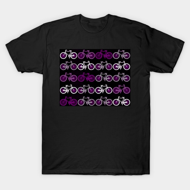 Ace Pride Bicycle Pattern T-Shirt by VernenInk